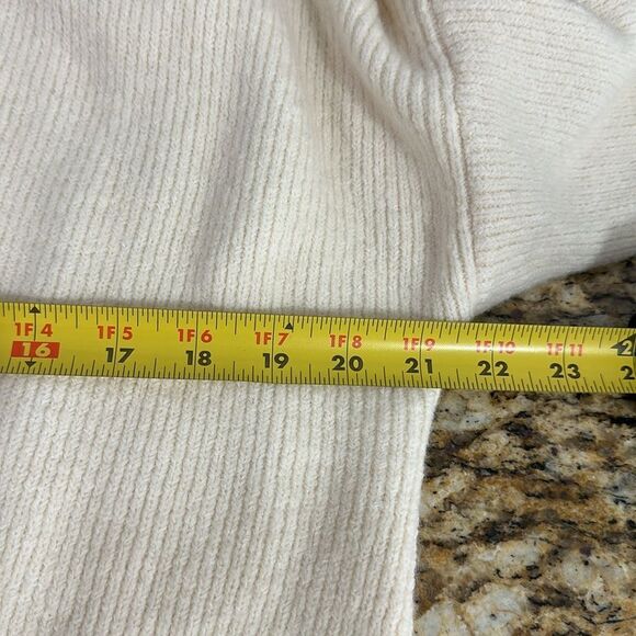 J. CREW Double Breasted Wool Blend Cardigan Coat In Cream Size M - Picture 10 of 11